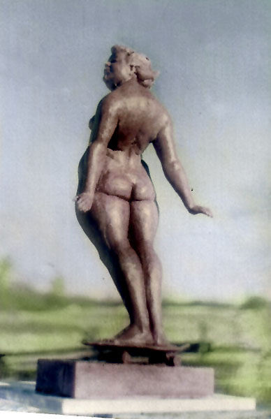 The Skateboard, rear: bronze The Skateboard, rear: bronze